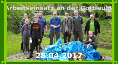 Müllsammlung an der Gottleuba, Angelverein Stadt Pirna e.V.