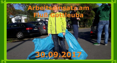 Müllsammlung an der Gottleuba Angelverein Stadt Pirna e.V