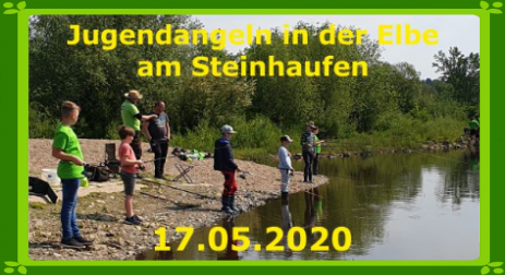 Kinderangeln Steinhaufen Copitz Angelverein Stadt Pirna