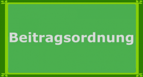 Beitragsordnung